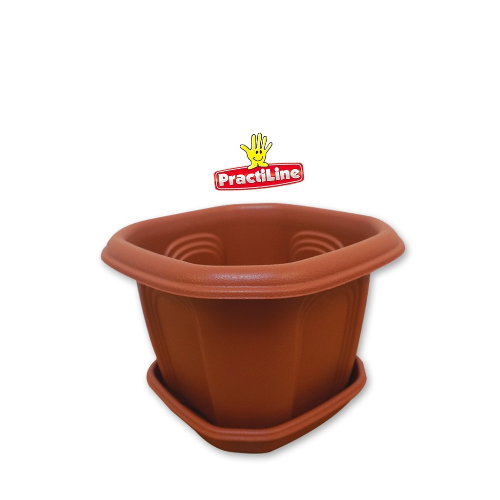 PRACTILINE MACETA CON PLATO 203 MM