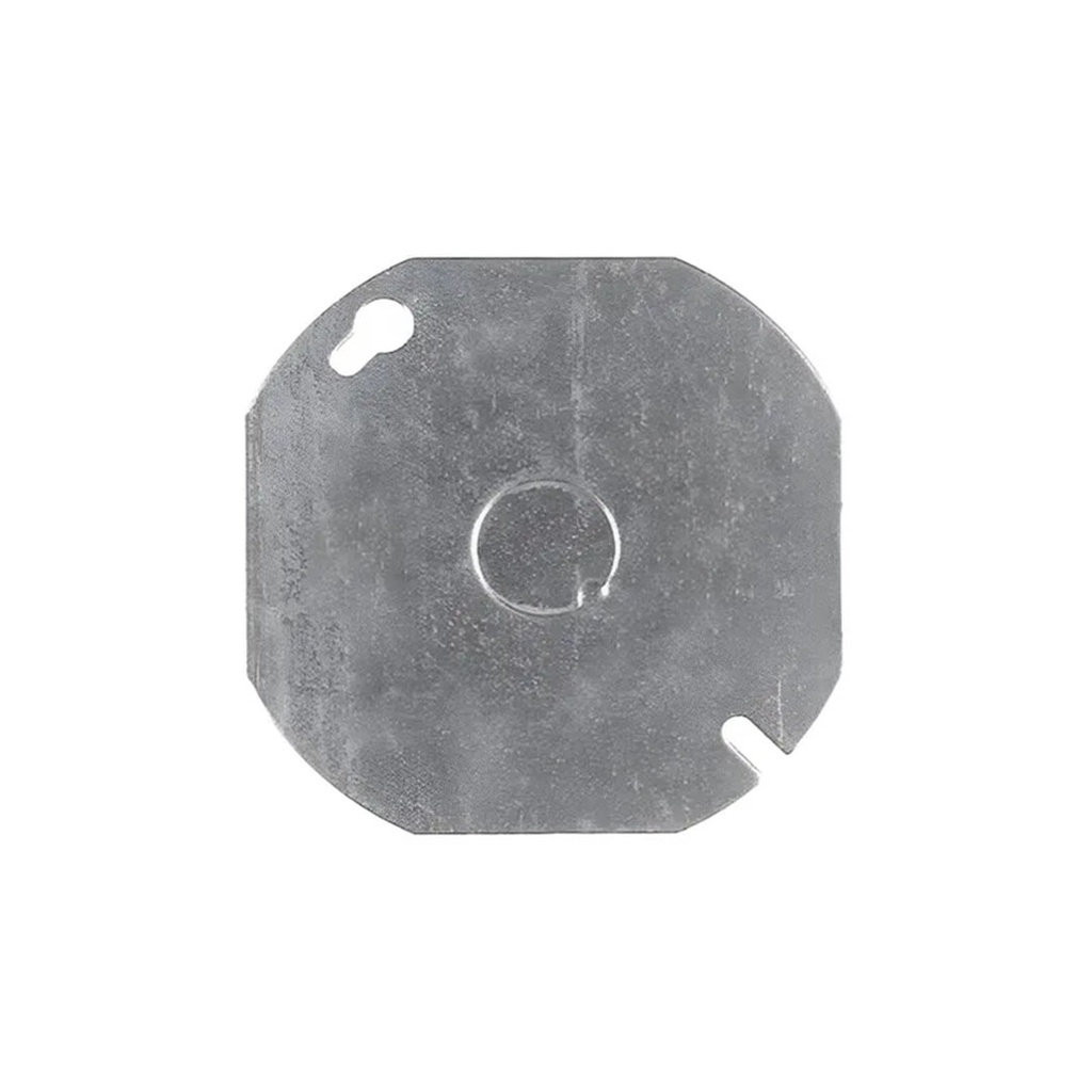 TAPA CIEGA METALICA OCTOGONAL 4X4