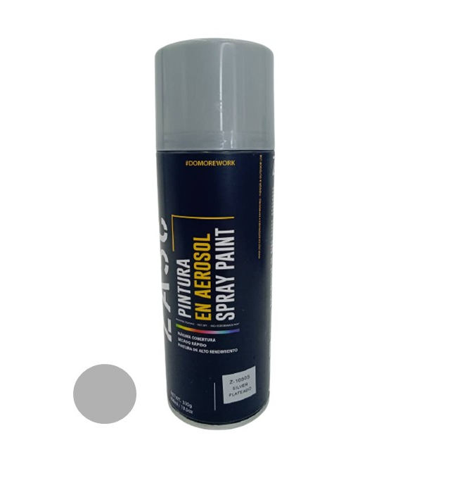 ZACS PINTURA SPRAY PLATEADO 400ML.
