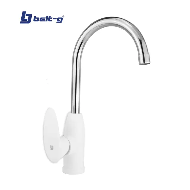 BELT-G GRIFO FREGADERO MONOMANDO COPA PICO CISNE WHITE ABS PLUS