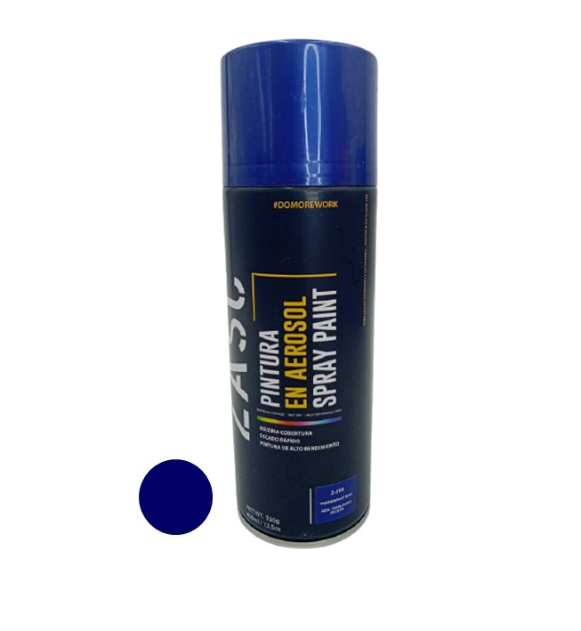 ZASC PINTURA EN SPRAY AZUL TRANSLUCIDO OSCURO 400ML