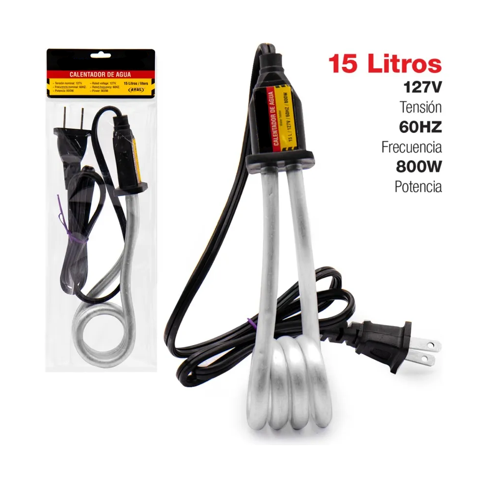 MAXI TOOLS CALENTADOR DE AGUA PORTATIL 800W (127V)