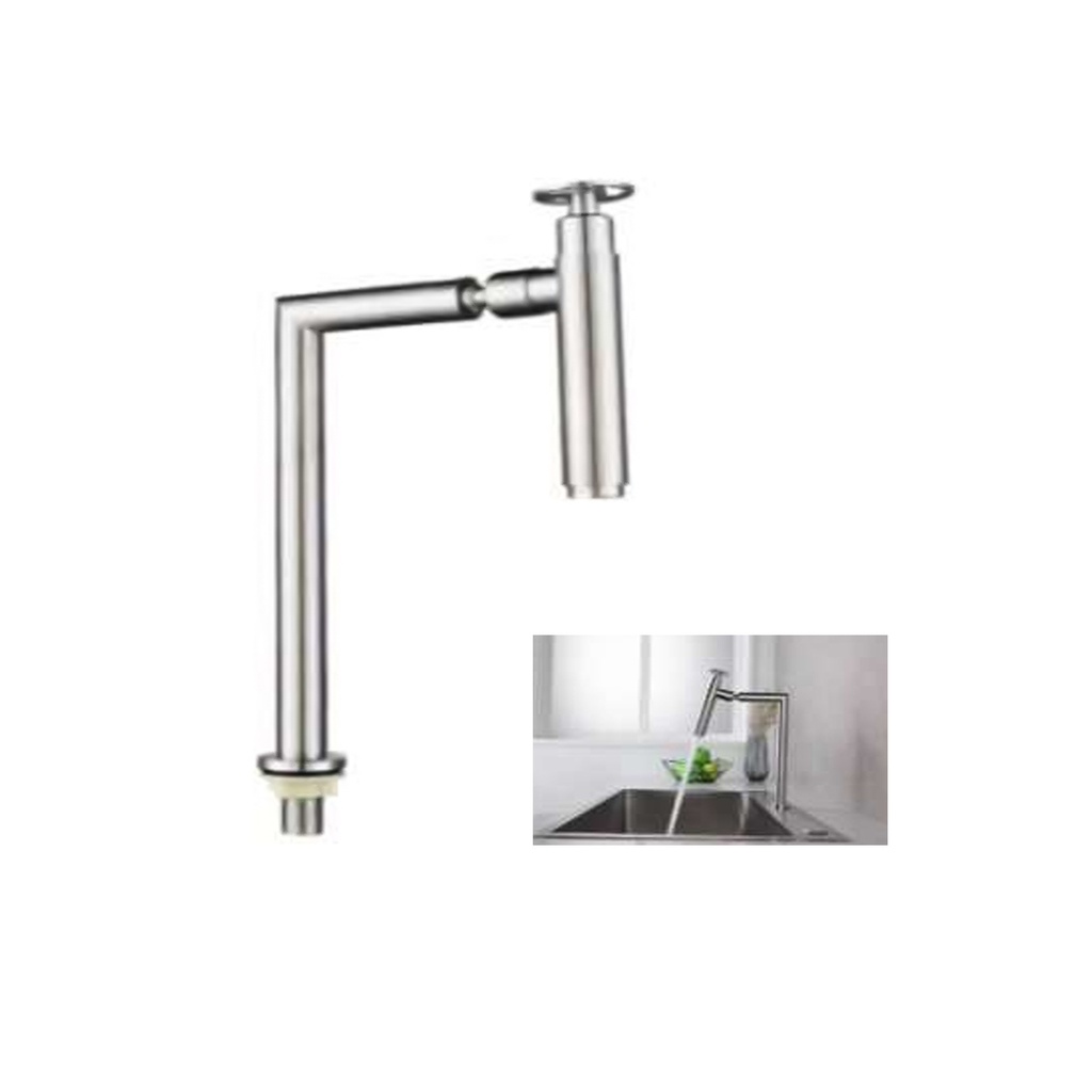 SALUD VEN GRIFERIA LAVAMANOS ACERO INOX AGUA FRIA Y C MONOMANDO