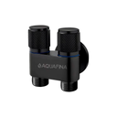 AQUAFINA LLAVE DE ARRESTO DOBLE NEGRO MATE