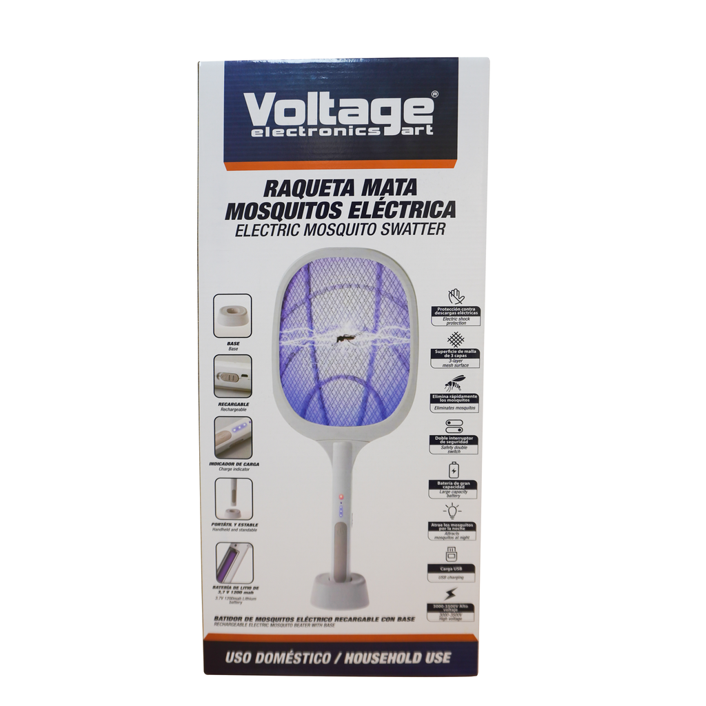 VOLTAGE RAQUETA MATA MOSQUITO