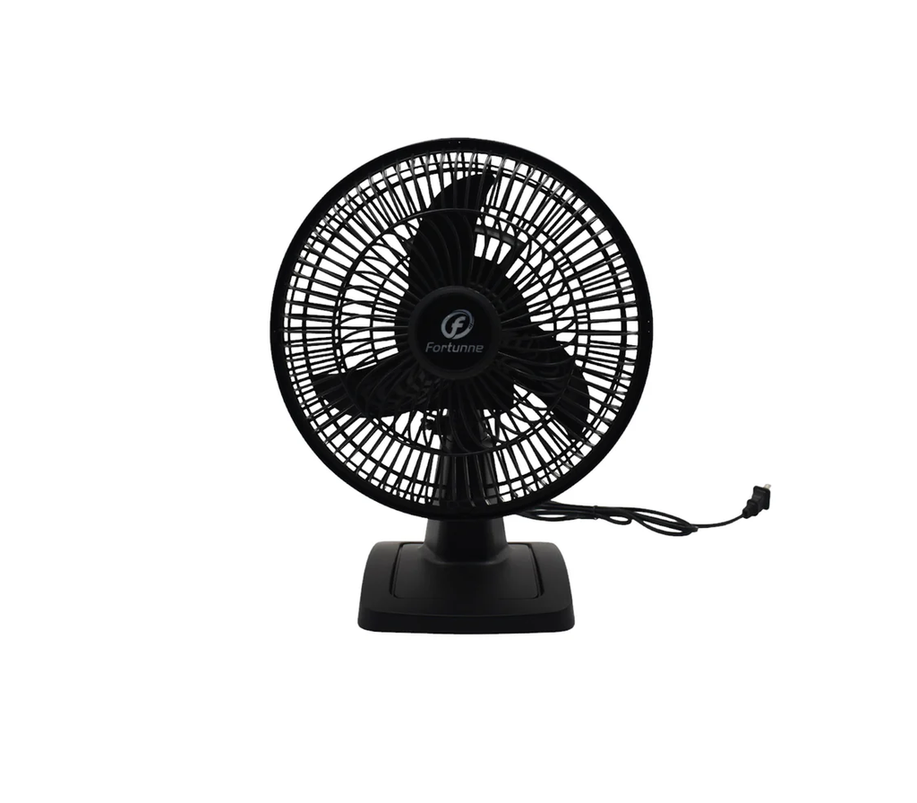 VENTILADOR 10" DE MESA C/ ASPA PLASTICO NEGRO