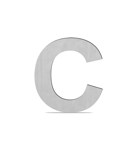 LETRA C METALICA