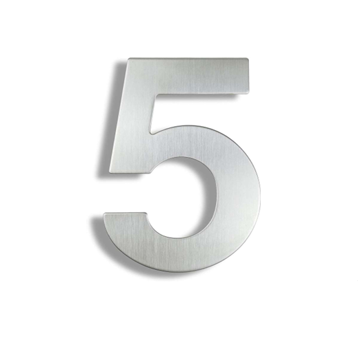 NUMERO 5 METALICO