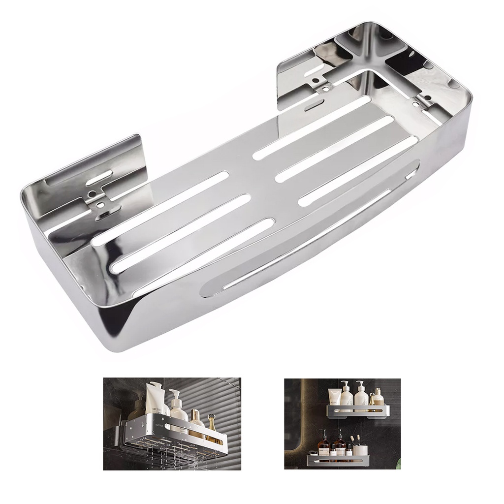 REPISA RECTANGULAR PORTA CHAMPO/JABON/VARIOS