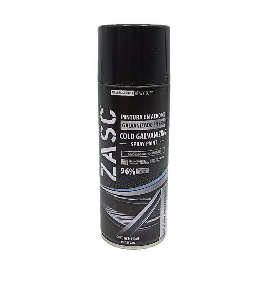 ZACS PINTURA SPRAY GALVANIZADO EN FRIO,450ML (96% ZINC PURO)