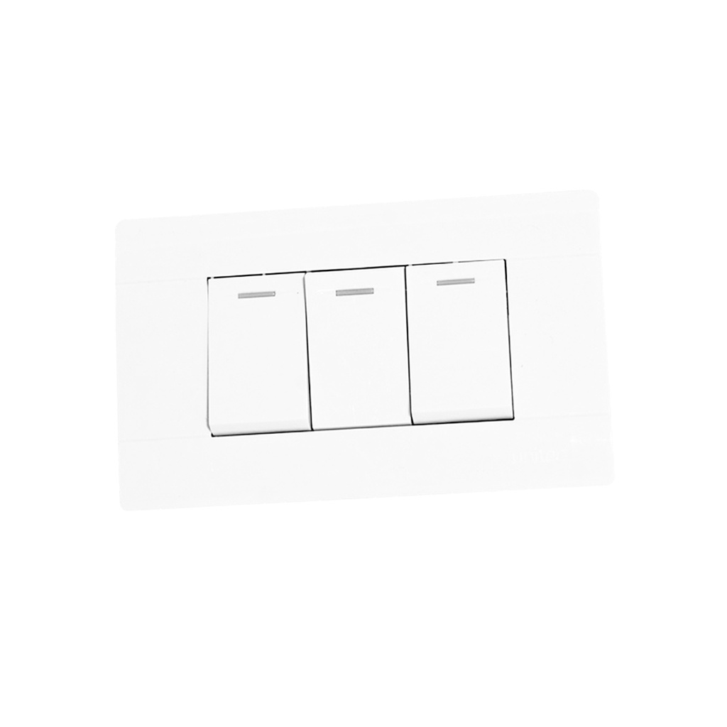 NTERRUPTOR APAGADOR DOBLE LARGO BLANCO