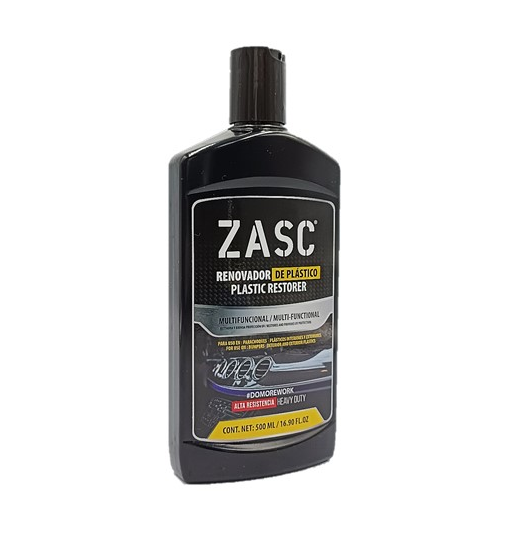 ZASC LIMPIADOR Y RENOVADOR DE SUPERFICIE PLASTICA 500ML
