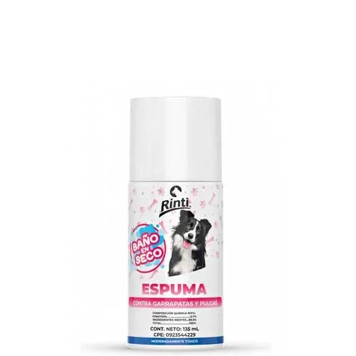 RINTI SHAMPOO ESPUMA BAÑO SECO 135 ML