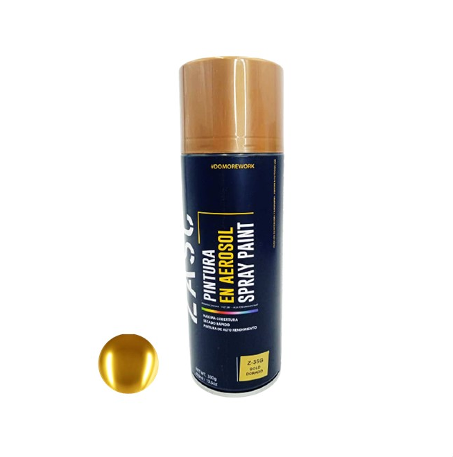 ZASC PINTURA SPRAY DORADO GOLD 400ML