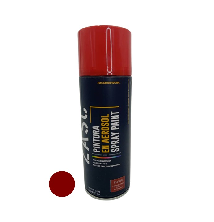 ZASC PINTURA EN SPRAY ROJO ESCARLATA 400ML