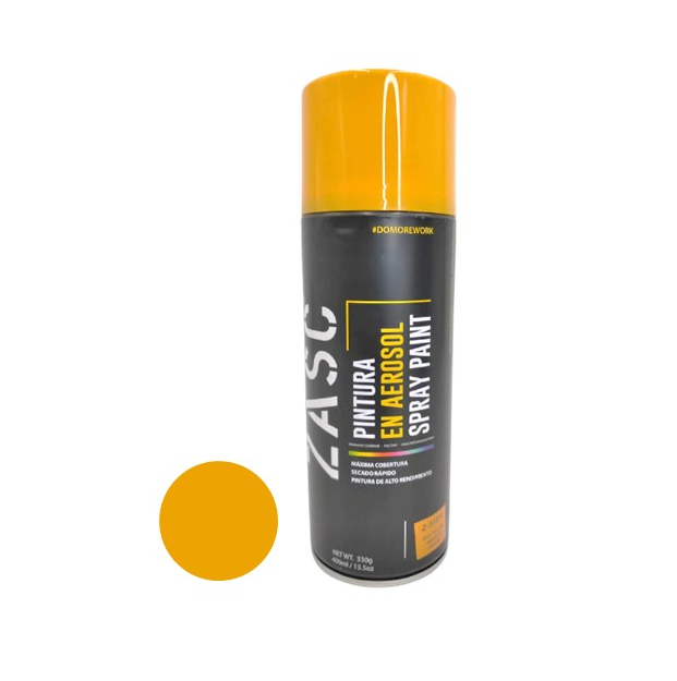 ZASC PINTURA SPRAY AMARILLO OSCURO 400ML