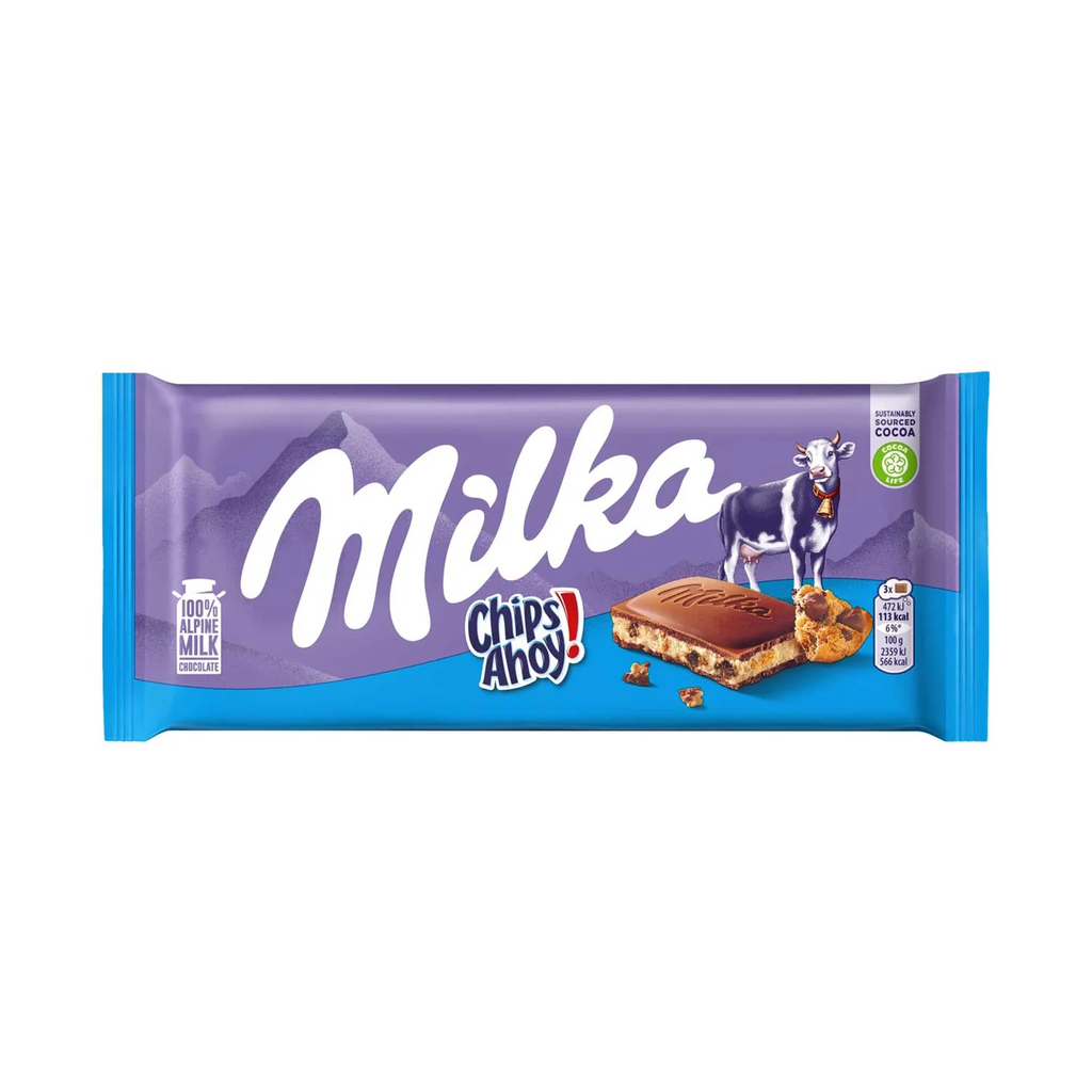 CHOCOLATE MILKA CHIPS AHOY 22 X 100 GR