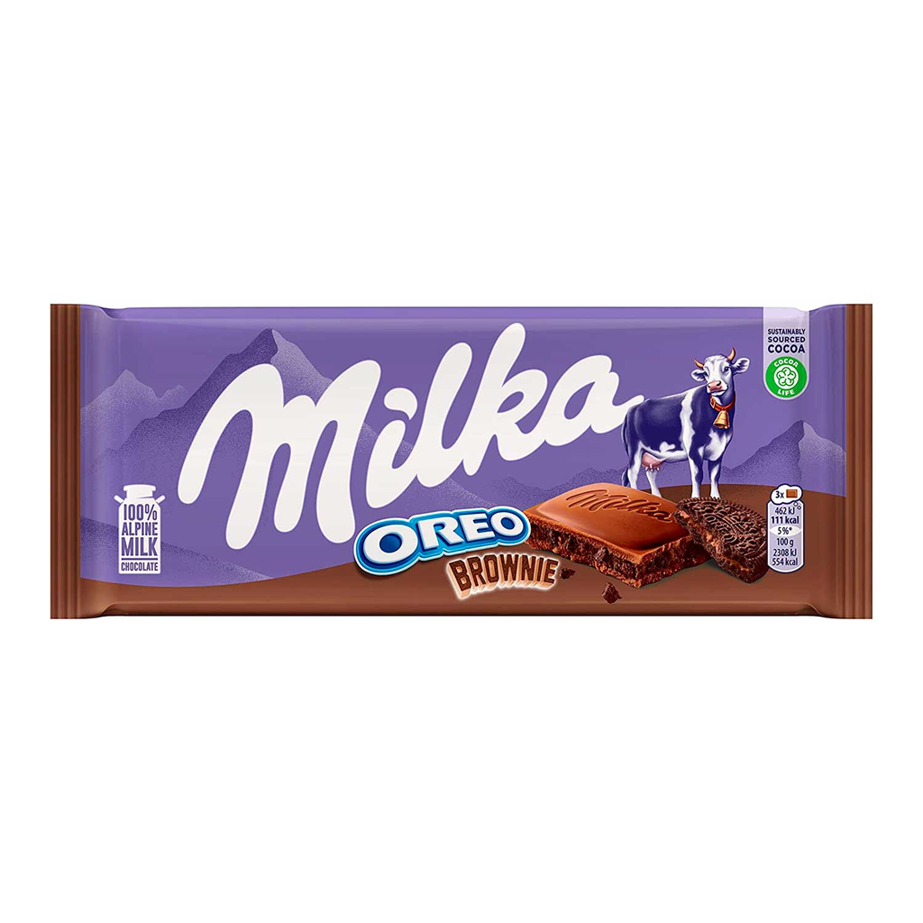 CHOCOLATE MILKA OREO BROWNIE 22 X 100 GR