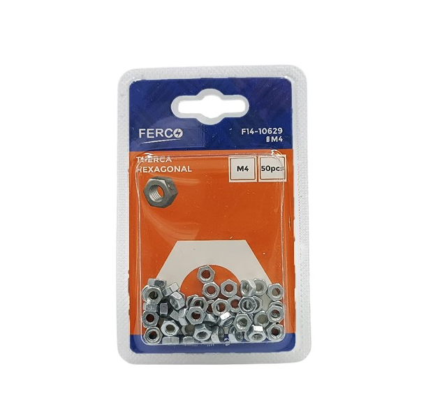 FERCO TUERCA METALICAS HEXAGONALES 4MM