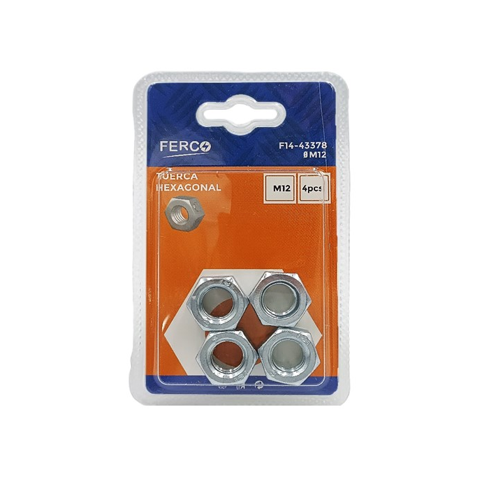 FERCO TUERCA METALICAS HEXAGONALES 12MM