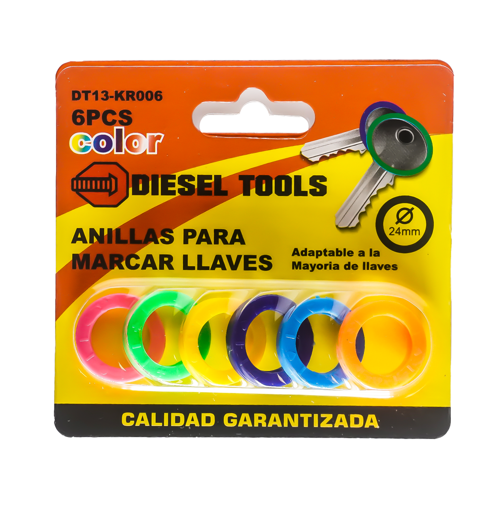 DIESEL TOOLS ANILLO PARA MARCAR LLAVES 6 PZAS