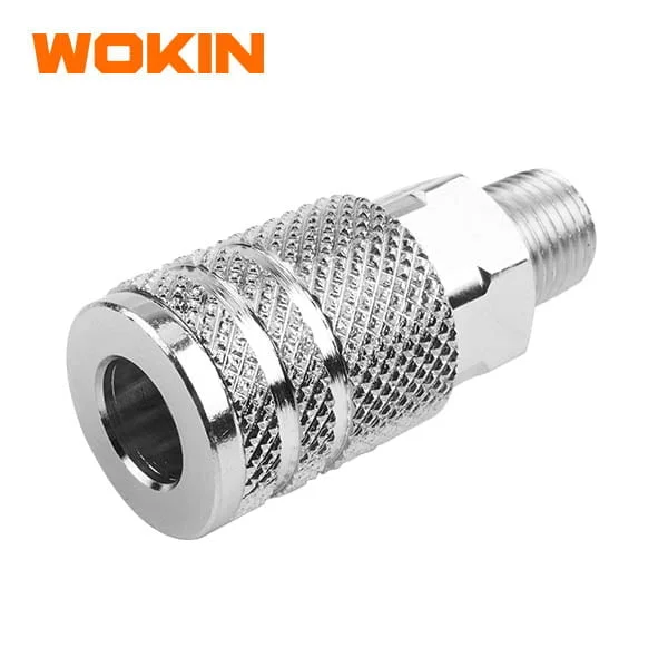 WOKIN CONEXION RAPIDA PARA COMPRESOR 1/4 ACERO MACHO