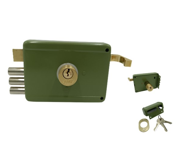 SACO CERRADURA CILINDRO FIJO VERDE DERECHA 120MM