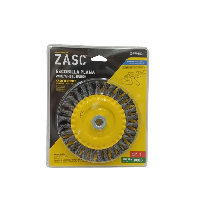 ZACS DISCO PLANO DE ALAMBRE TRENZADO 5"