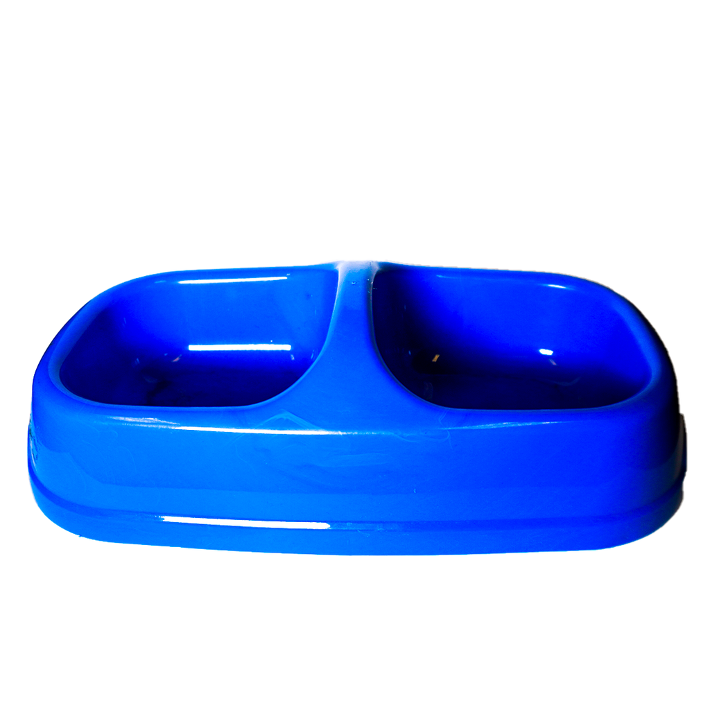 COMEDERO DOBLE DE PERRO GRANDE 14X28