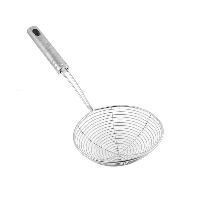 AQUA PLUS COLADOR METALICO P/FRITURAS 19CM M/ PLASTICO