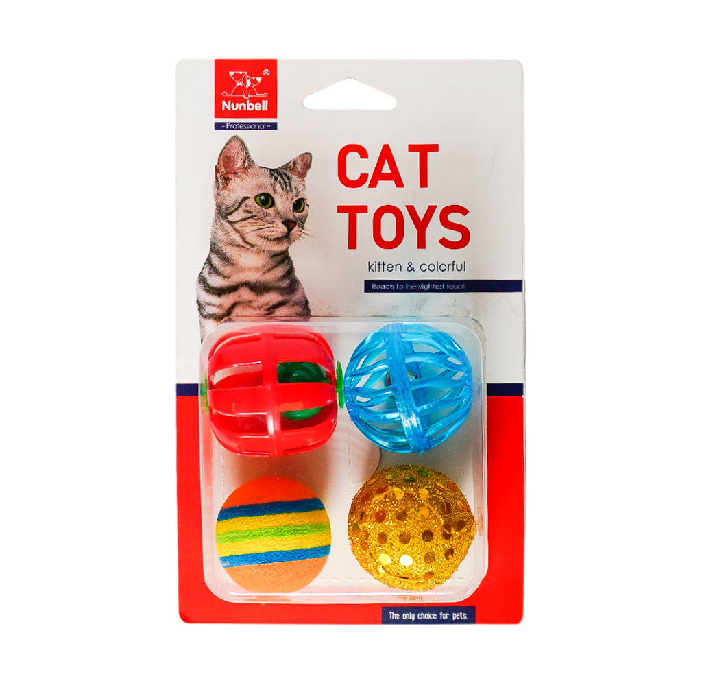 CAT TOYS PELOTA PARA GATOS 4 PACK