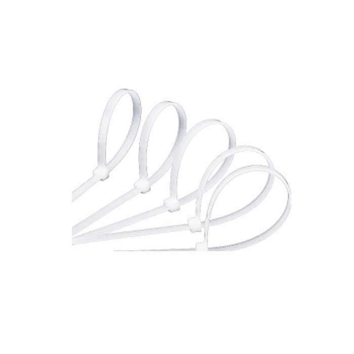 TIRRAJE PLASTICO BLANCO 4X200MM (PAQ. 50 UND)