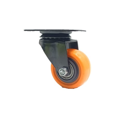 FERCO RUEDA CON BASE GIRATORIA 2" NARANJA