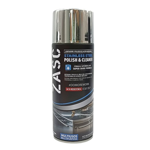 ZASC LIMPIADOR Y PULIDOR DE ACERO INOXIDABLE,MULTIUSOS 450ML