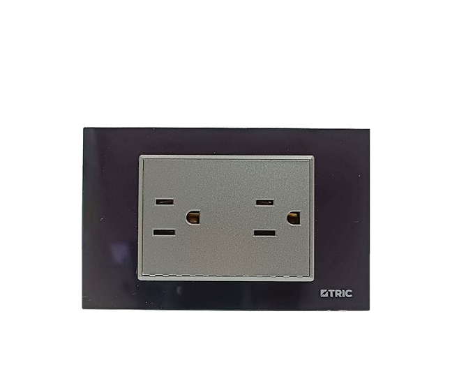 TRIC TOMA DOBLE 2 POLOS+ T. NEGRO Y GRIS 15 amp