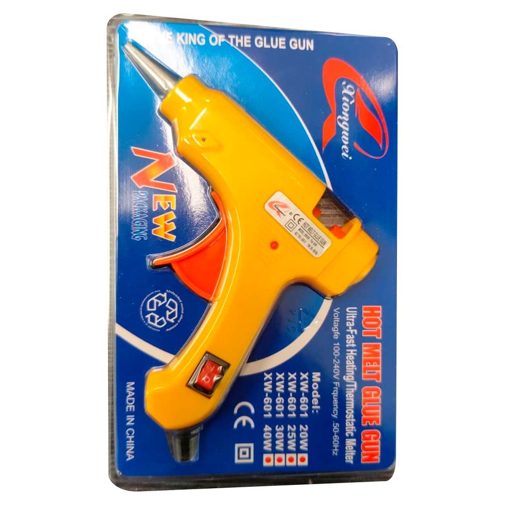 XIONGWEI PISTOLA ELECTRICA 40W PARA BARRA DE SILICON DELGADA(7mm)