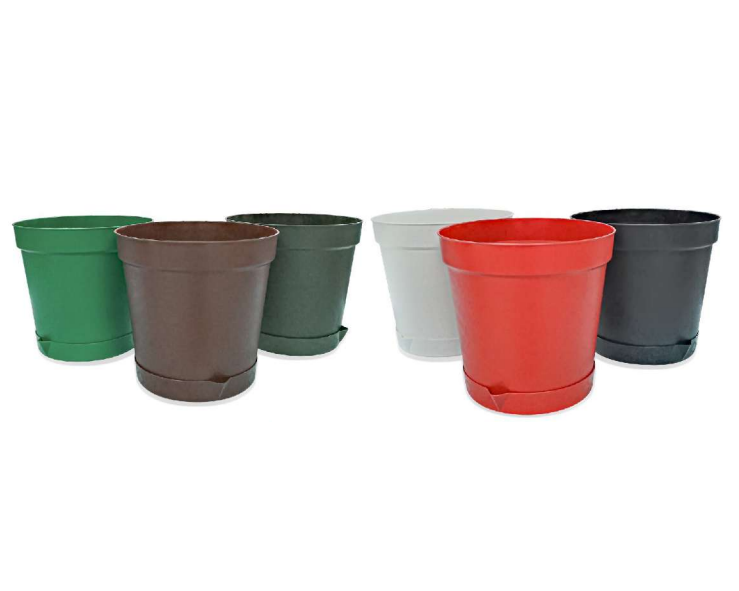 SIMPLE SOLUTION MACETA CON PLATO 29 CM