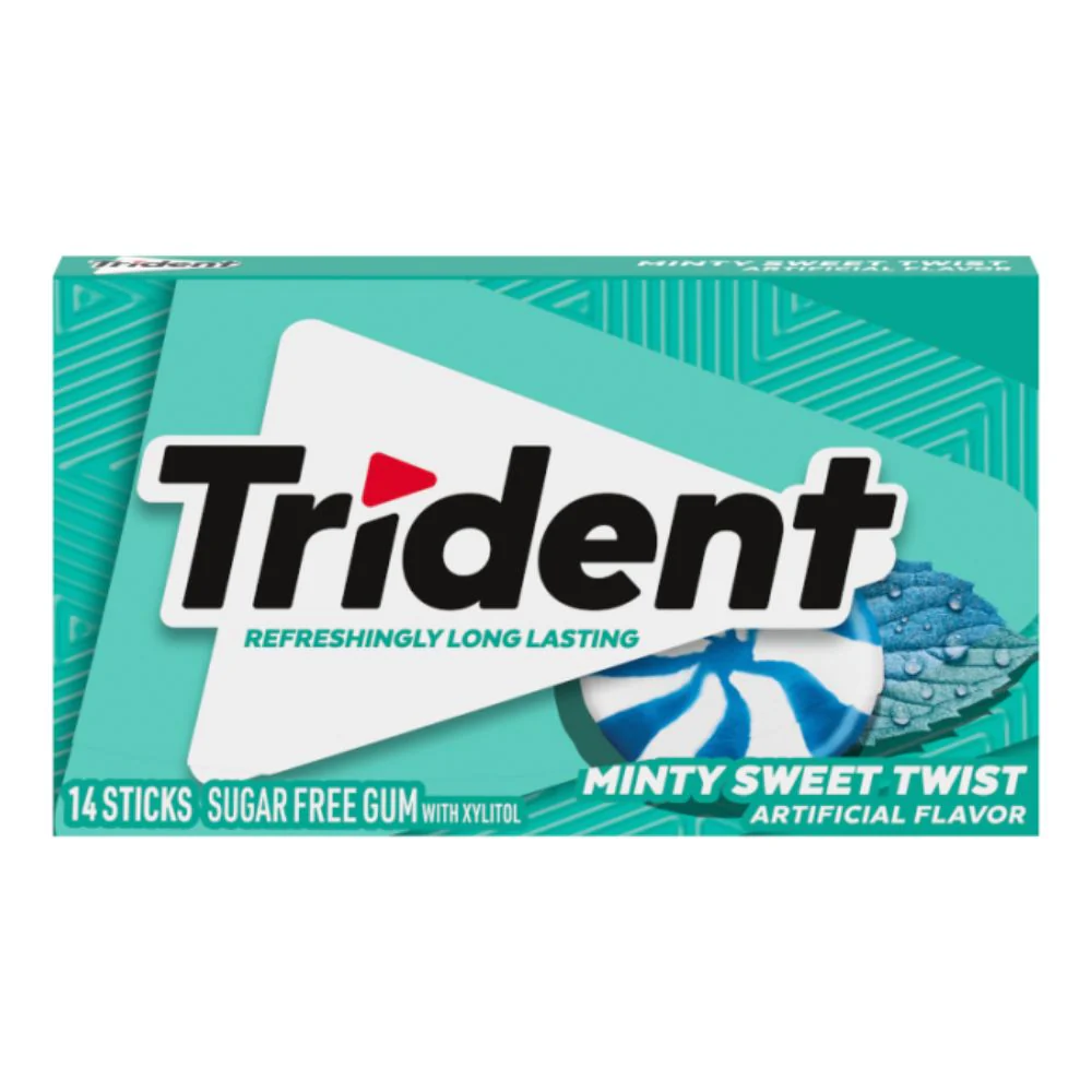 CHICLE TRINDENT MINTY SWEET TWIST