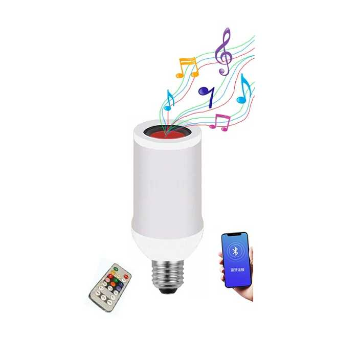 BOMBILLO LED RGB BULBO C/BLUETOOTH (9W)