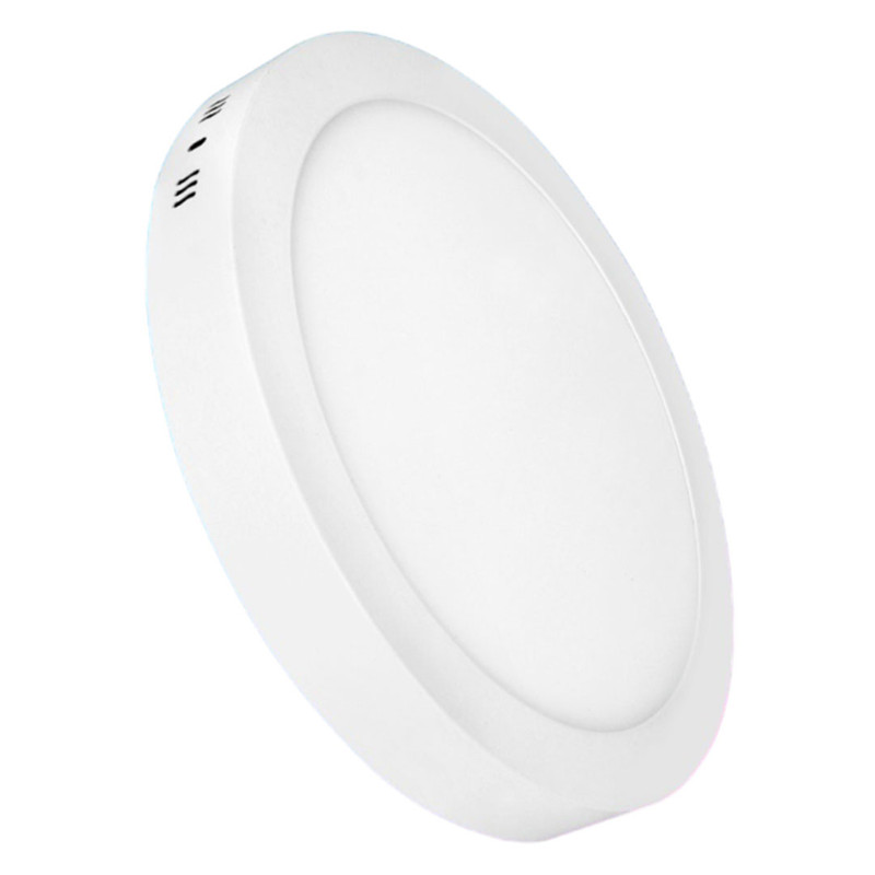 PANEL LED CIRCULAR  DE SOBREPONER BLANCO 12W