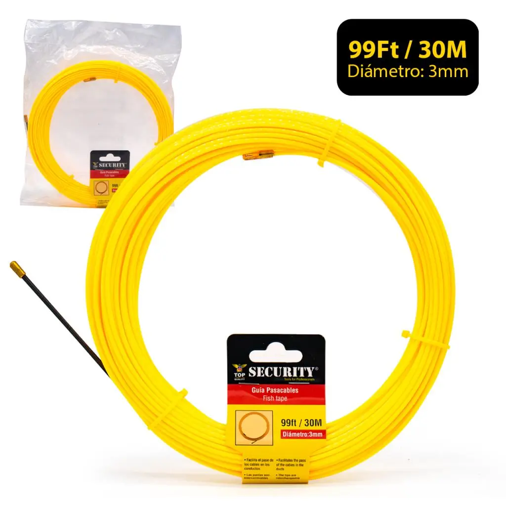 TOP SECURITY CINTA PASACABLE X30MTS  99FT