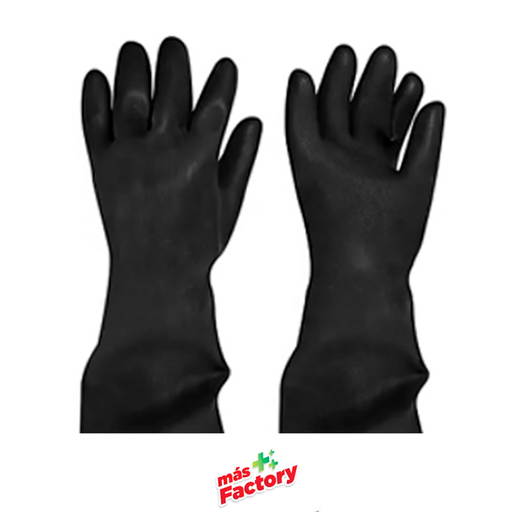[000144] MAS FACTORY GUANTES DE LATEX INDUSTRIAL TALLA XL NEGRO