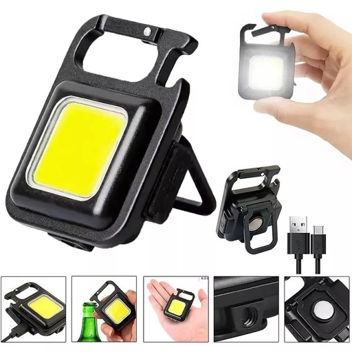 [182207] LLAVERO MINI LINTERNA CON LUZ RECARGABLE