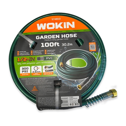 [574810] WOKIN MANGUERA CULEBRA REFORZADA 1/2" X 30.2 MTS