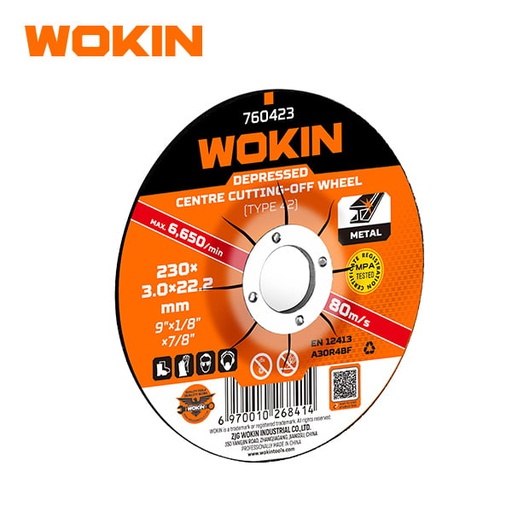 [760418] WOKIN DISCO P/CORTE FINO (METAL) 7" 180X3.0X22.2MM