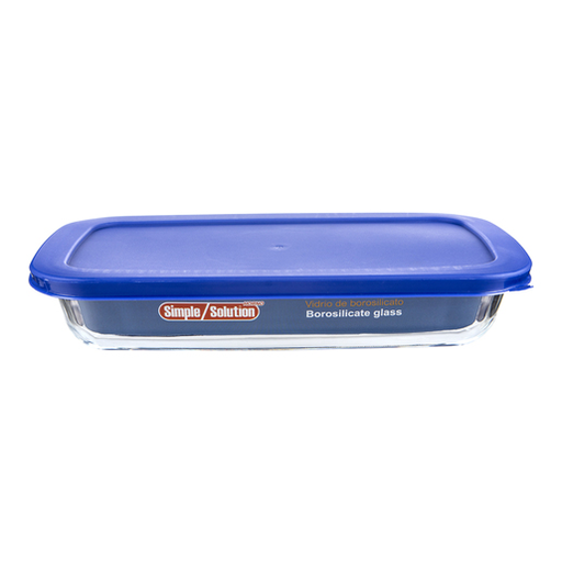 [8331] HERCULES CAR CONTENEDOR DE VIDRIO RECTANGULAR C/ TAPA 1500ML