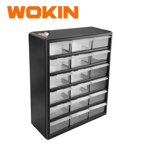 [900118] WOKIN CAJON PARA ALMACENAR 18 DIVISIONES PLASTICO 375X160X470MM