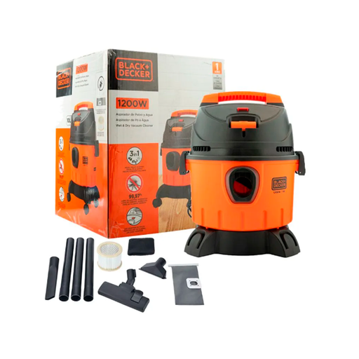 [BDWD10-B3] BLACK+DECKER ASPIRADORA EN SECO Y HUMEDO 1200W 2.6 GALONES 10 LT