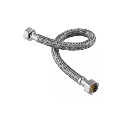 [GB-37] MANGUERA FLEXIBLE 1/2 60 CTMS BRONCE Y ACERO
