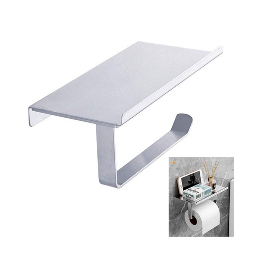 [GB-538] PORTA PAPEL HIGIENICO CON ESTANTE SALUD VEN